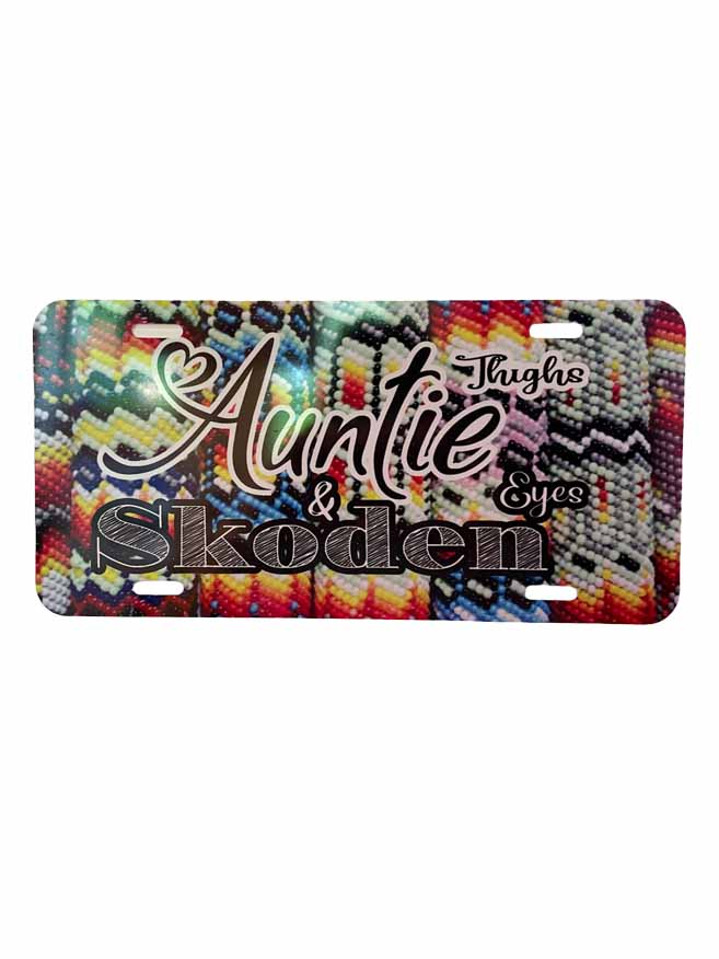Auntie Thighs/Eyes Skoden License Plate