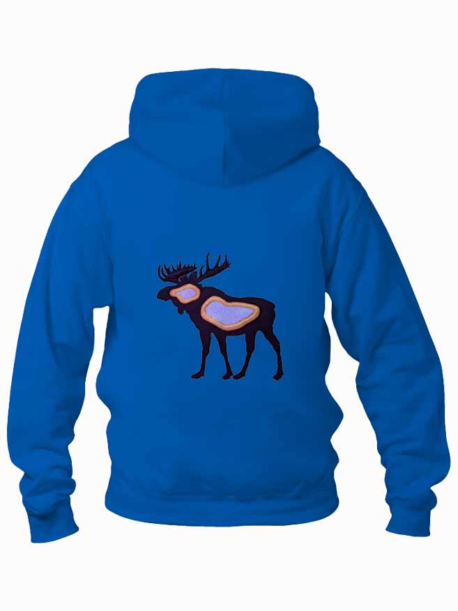 Embroidered Moose Hoody