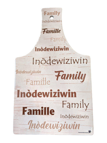 Inòdewiziwin (Family) Decorative Cutting Board