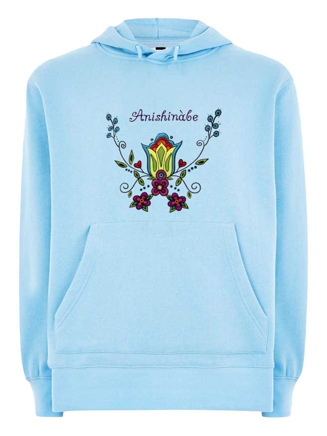 Anishinabe Floral Hoody