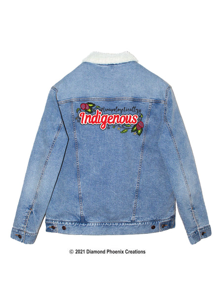 Unapologetically Indigenous Floral Denim Lined Jacket