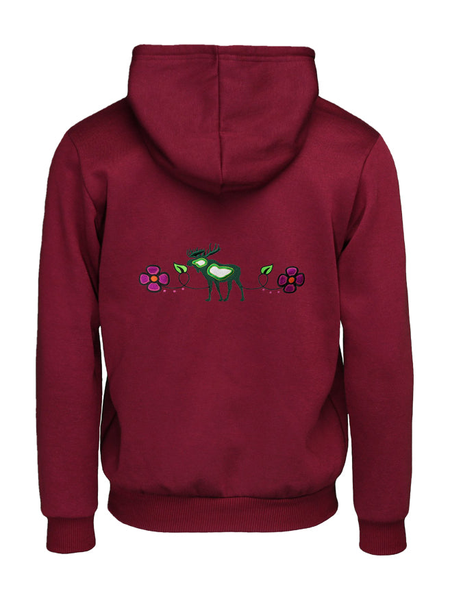 Green Monz (Moose) Floral Hoody
