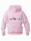 Floral Moose Embroidered Hoody