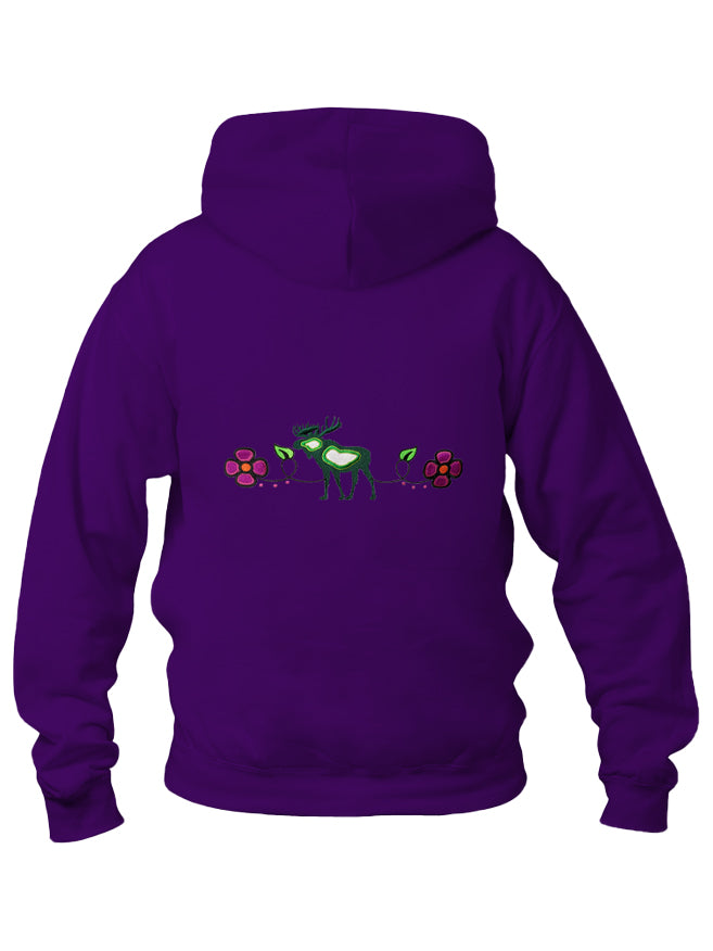 Green Monz (Moose) Floral Hoody