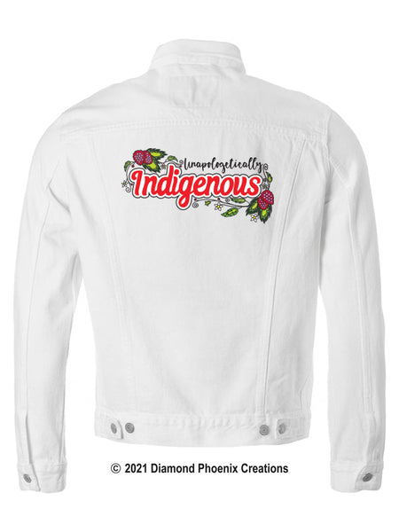 Unapologetically Indigenous Floral Motif Denim Jacket