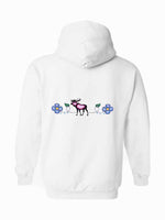 Floral Moose Embroidered Hoody