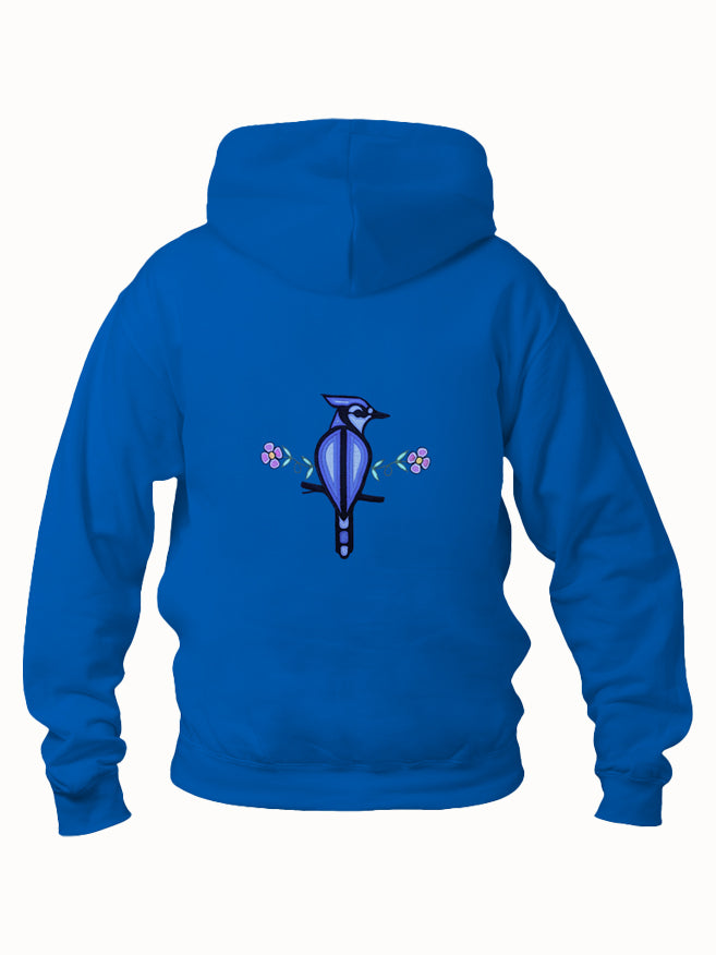 Embroidered Blue Jay Hoody
