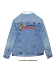Unapologetically Indigenous Feather Motif Denim Lined Jacket