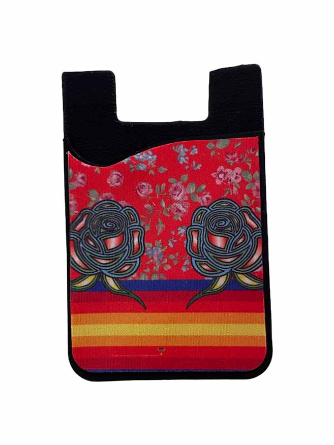 Adhesive Floral Debit/Credit Card Holder