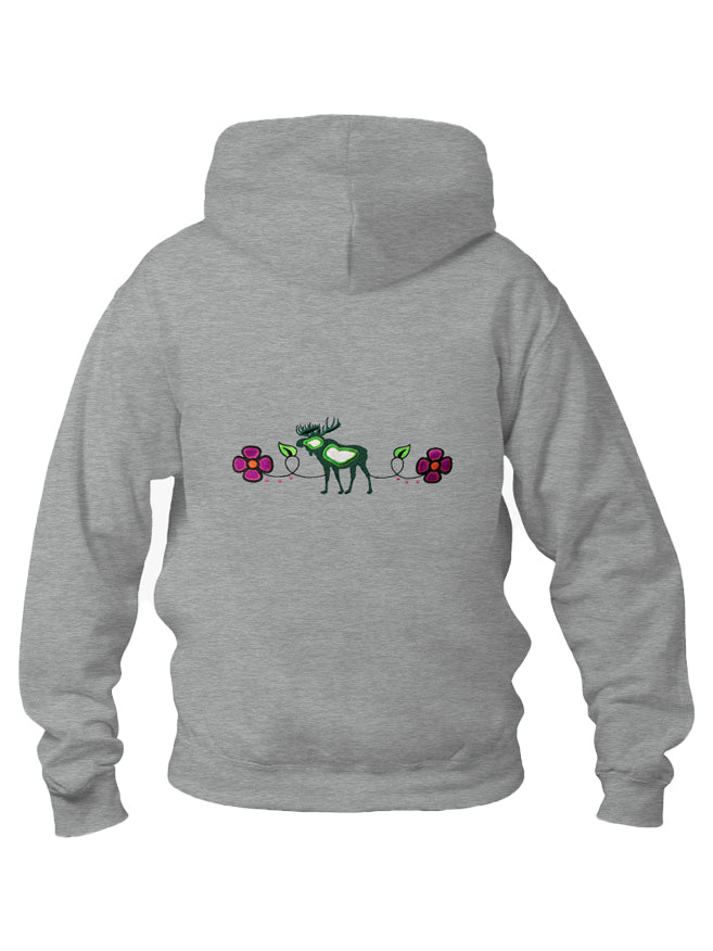 Green Monz (Moose) Floral Hoody