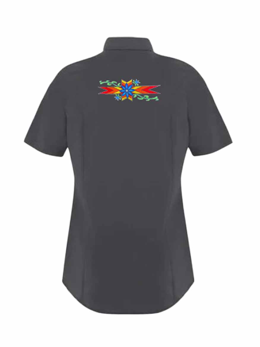 Women's Geometric Floral Shirt