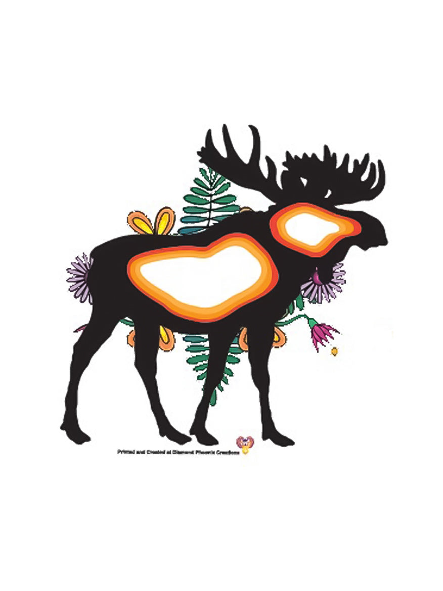 Anishinaabe Floral Animal Decals