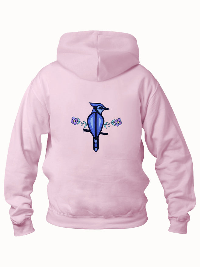 Embroidered Blue Jay Hoody