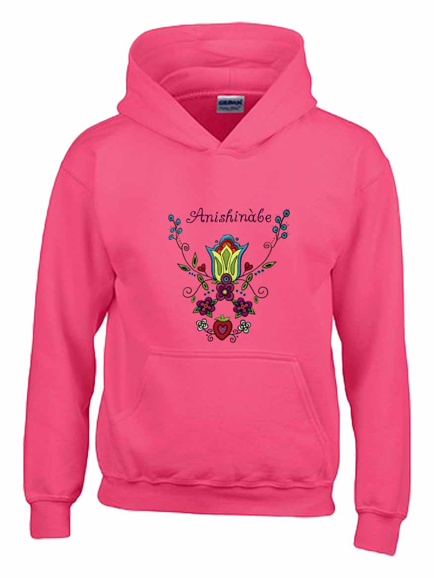 Anishinabe Floral Hoody
