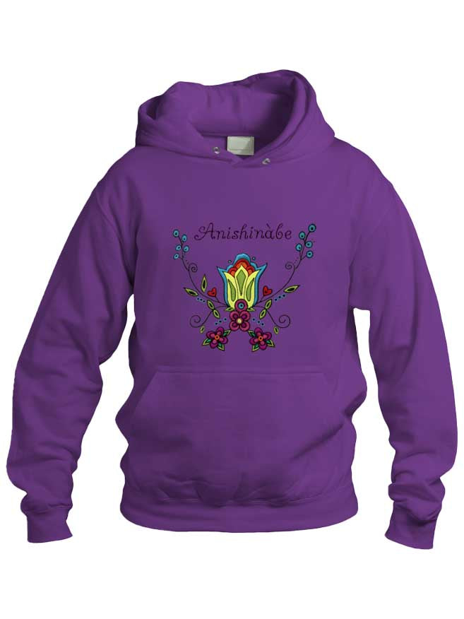Anishinabe Floral Hoody