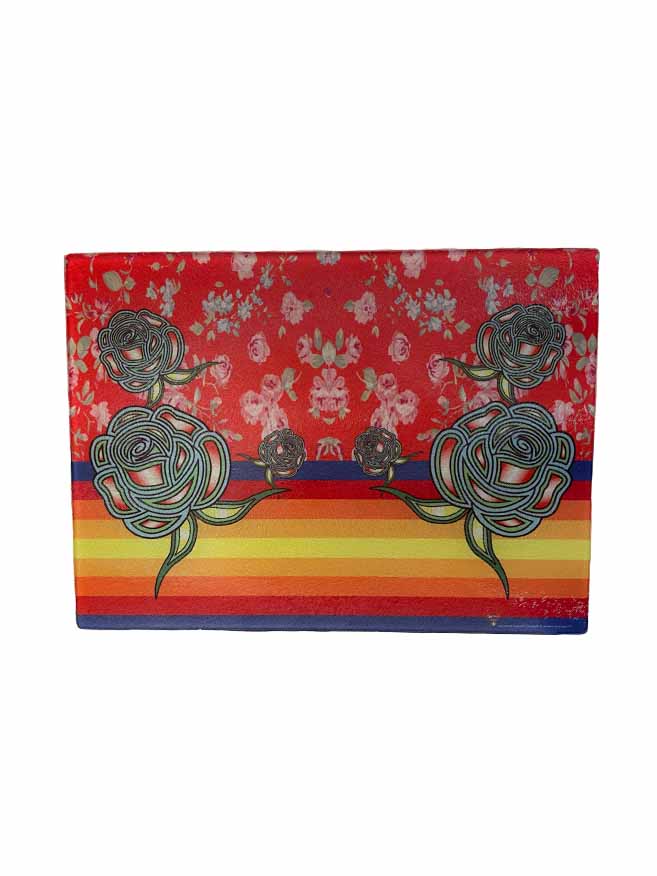 Kokom Floral Glass Cutting Board
