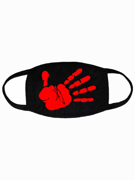 Red Handprint Mask (Adult)