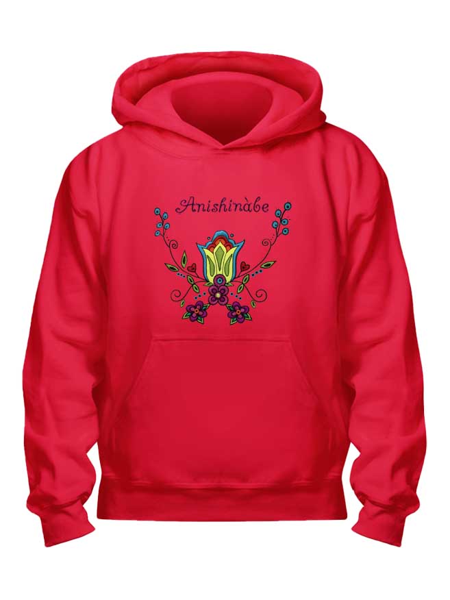 Anishinabe Floral Hoody