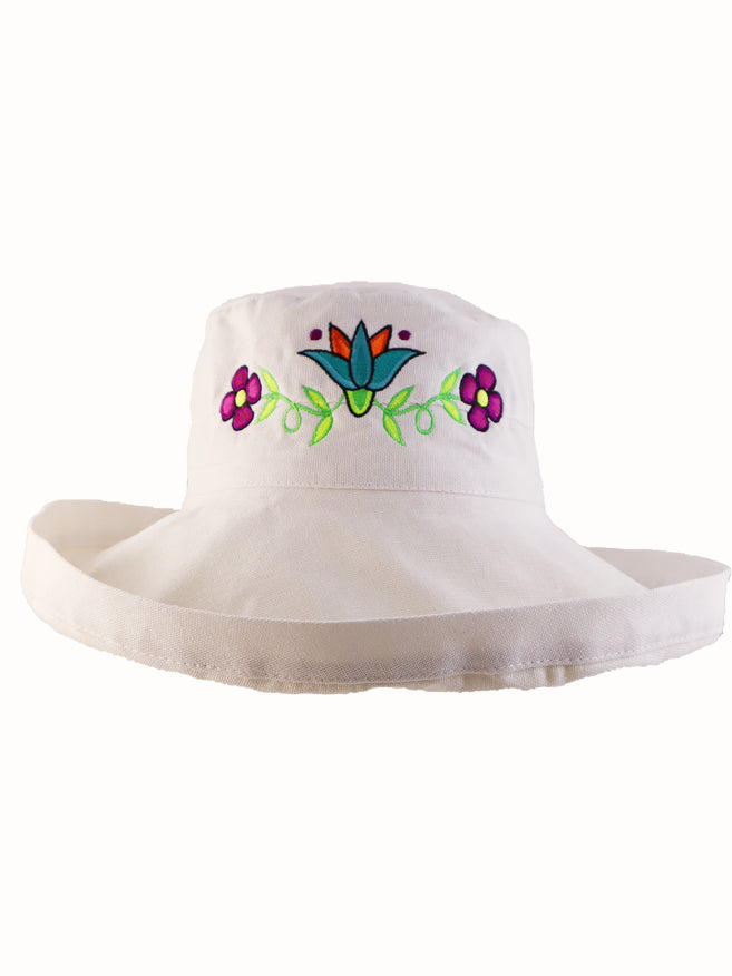 Anishinabe Floral Sunhat